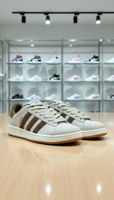 ADSVintage Suede Low-Top  - Cream and Espresso BrownSneakers